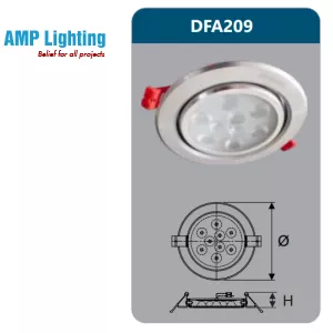 ĐÈN ÂM TRẦN LED CHIẾU ĐIỂM 9W DFA209 Duhal