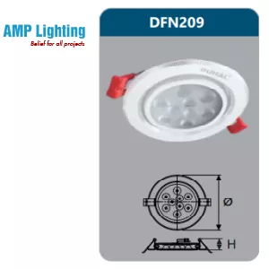 ĐÈN ÂM TRẦN LED CHIẾU ĐIỂM 9W DFN209 Duhal