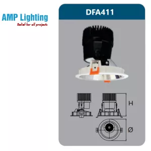 ĐÈN LED CHIẾU ĐIỂM ÂM TRẦN 9-12W DFA411 Duhal