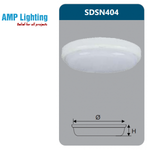 ĐÈN ỐP TRẦN LED CHỐNG THẤM 18W SDSN404 Duhal