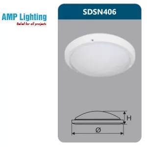 ĐÈN ỐP TRẦN LED CHỐNG THẤM 18W SDSN406 Duhal