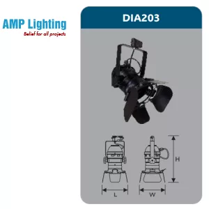 ĐÈN LED CHIẾU ĐIỂM THANH RAY DIA203 Duhal