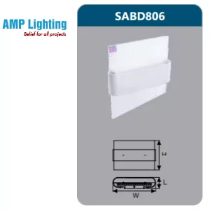 ĐÈN LED CHIẾU VÁCH 6W SABD806 Duhal