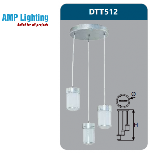 ĐÈN LED TREO THẢ TRANG TRÍ 12W DTT512 Duhal