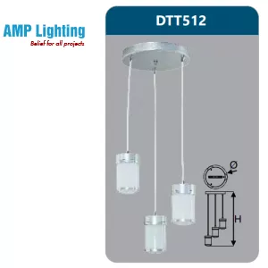 ĐÈN LED TREO THẢ TRANG TRÍ 12W DTT512 Duhal
