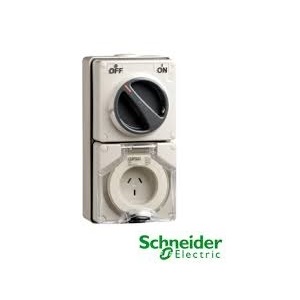 Ổ CẮM + CÔNG TẮC IP66 S56C313GY Schneider