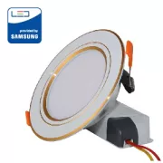 Đèn LED Âm trần Downlight 110/9W Viền Vàng