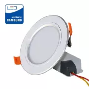Đèn LED Âm trần Downlight Đổi màu 9W  D AT10L ĐM 110/9W ( Viền Bạc ) RẠNG ĐÔNG