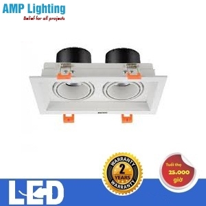 Đèn âm trần 2x7W ELV802F 2/7W ELV