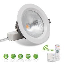 Đèn LED âm trần Downlight COB 110/12W (Điều khiển bằng Remote)  D AT14L 110/12W.RF Rạng Đông