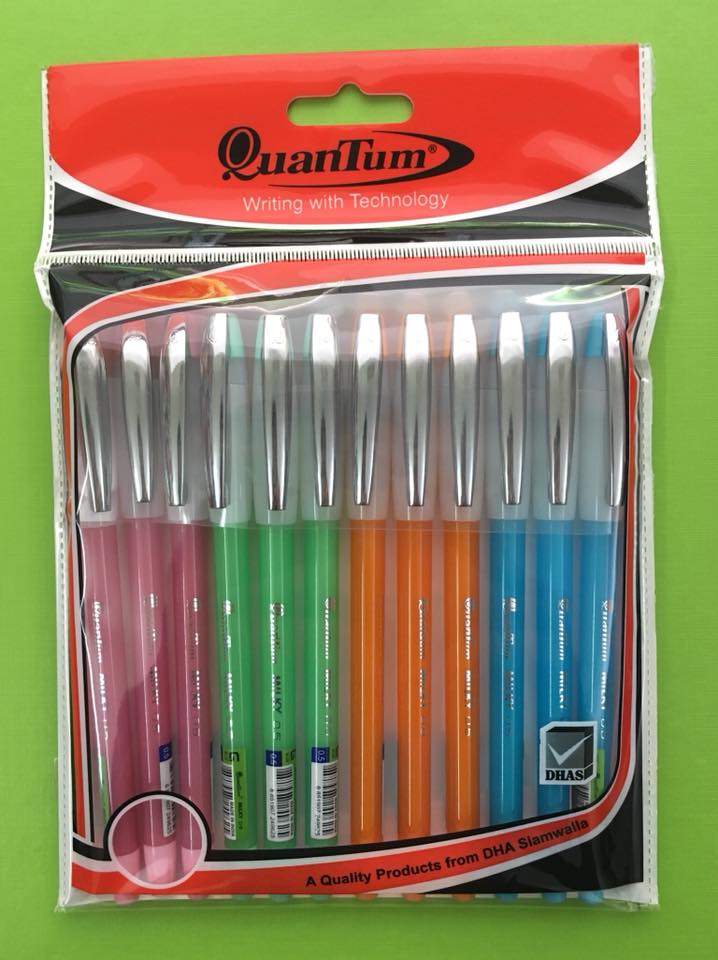 Bút bi QTM MILKY 0.5 ASSORTED BLUE
