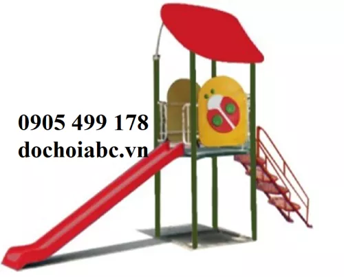 Nhà chòi một cầu trượt con bọ dừa ( Trụ phi 60 )
