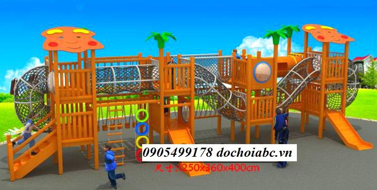 CẦU TRƯỢT LIÊN HOÀN GỖ MẦM NON TẠI QUẢNG NAM