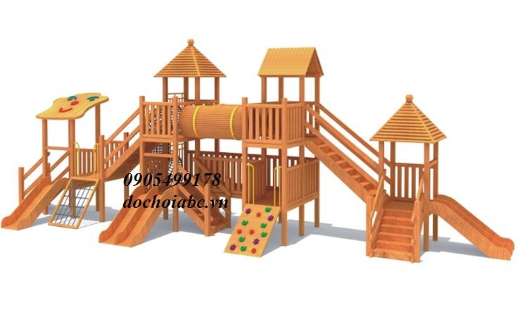 CẦU TRƯỢT LIÊN HOÀN GỖ MẦM NON TẠI ĐÀ NẴNG