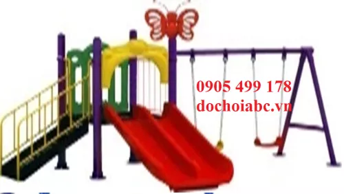 Xích đu cầu trượt kép