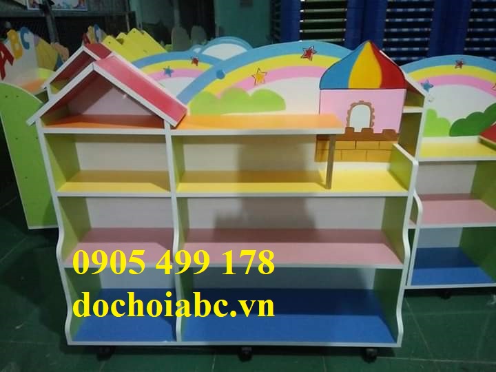 KỆ TỦ GỖ MẦM NON GIÁ RẺ CHẤT LƯỢNG BỀN ĐẸP
