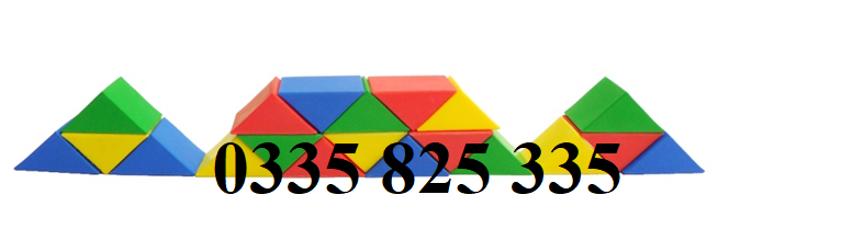 BỘ KHỐI 20 HÌNH TAM GIÁC CHO BÉ