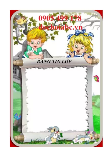 Bảng tin lớp cho các trường mầm non
