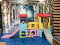 Nhà Chòi 2 Khối Cầu TRượt Liên Hoàn Cho Bé Đẹp, Hiện Đại, Chất Lượng