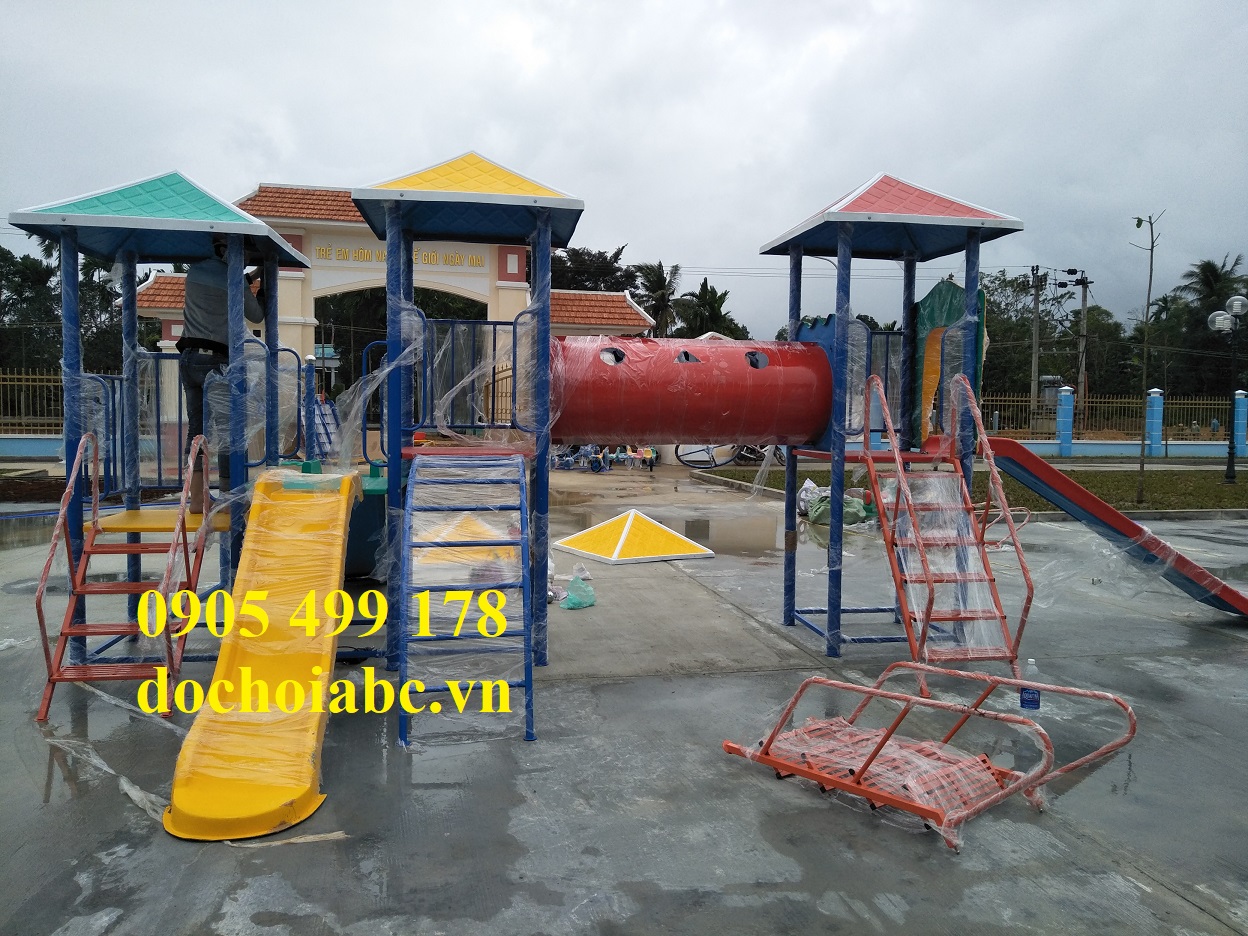 Bộ Vận Động Cầu Trượt Liên Hoàn Cho Bé Ngoài Trời tp hcm