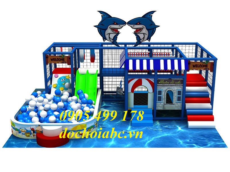 thiết kế nhà liên hoàn vui chơi trong nhà cho bé tại LÂM ĐỒNG