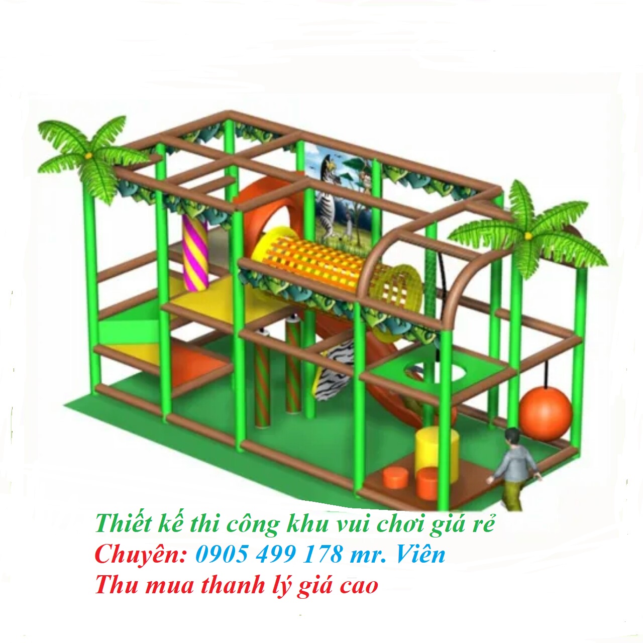 CHUYÊN THI CÔNG - THIẾT KẾ KHU VUI CHƠI TRẺ EM TRONG NHÀ TẠI BẾN TRE