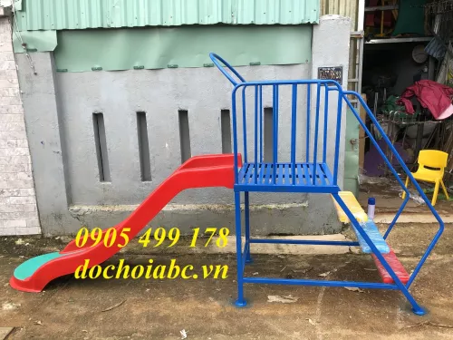 CẦU TRƯỢT ĐƠN COMPOSITE MẦM NON GIÁ RẺ - CHẤT LƯỢNG CAO