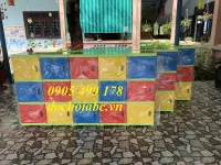 KỆ CẶP NHỰA MẦM NON CHO BÉ - THIẾT BỊ ĐỒ CHƠI ABC
