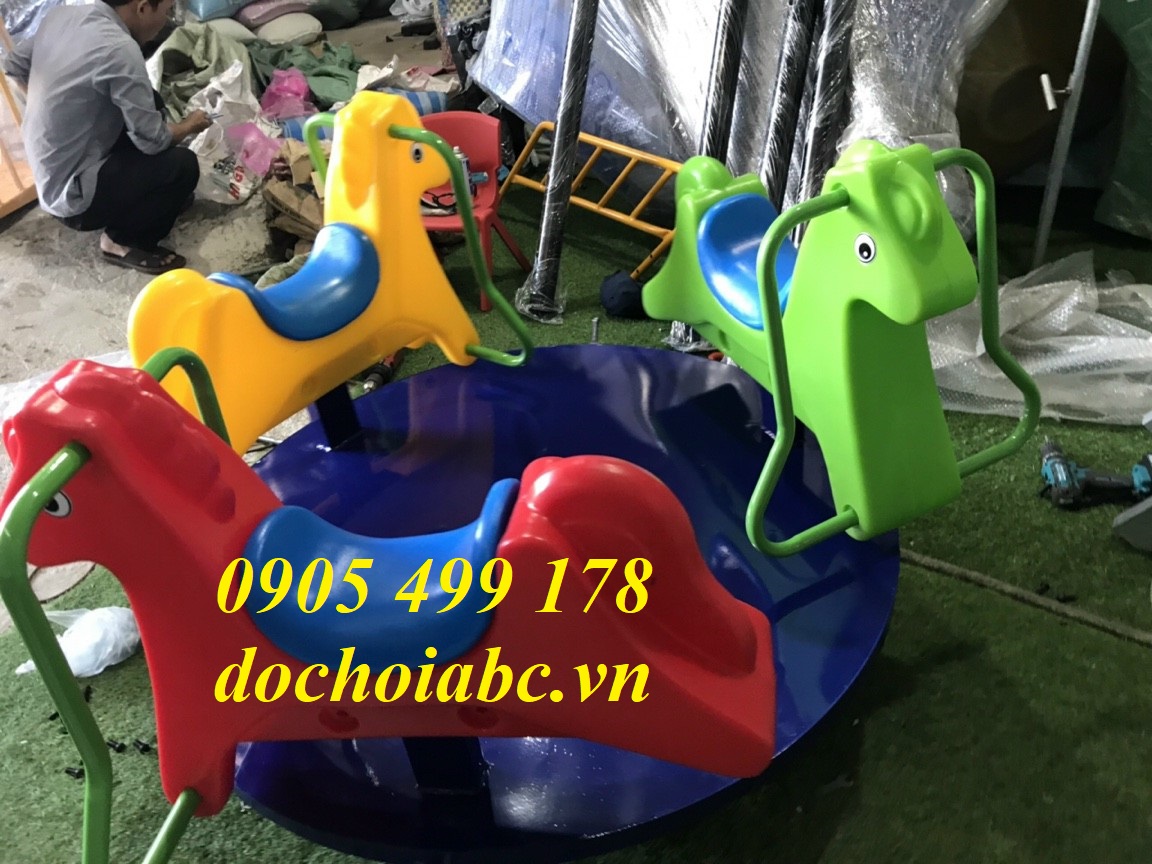 ĐU QUAY 3 CON NGỰA MẦM NON GIÁ RẺ - BỀN ĐẸP TẠI ĐÀ NẴNG