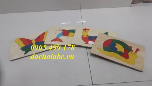 TRANH GHÉP HÌNH CÁC CON VẬT - ĐỒ CHƠI MONTESSORI