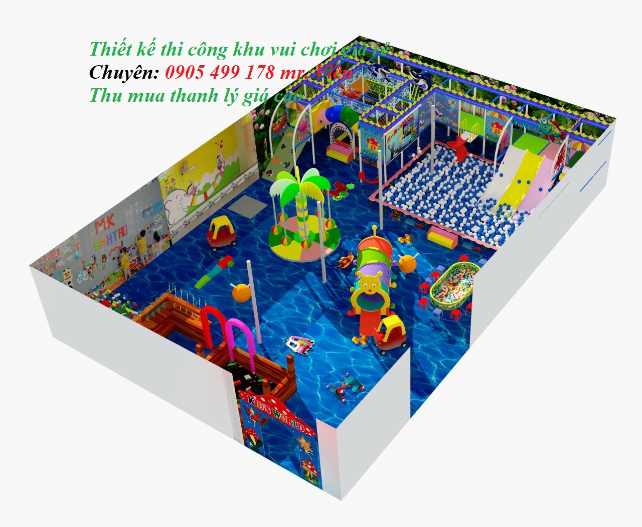 chuyên tư vấn - thi công khu vui chơ trẻ em giá tốt nhất tại bình dương