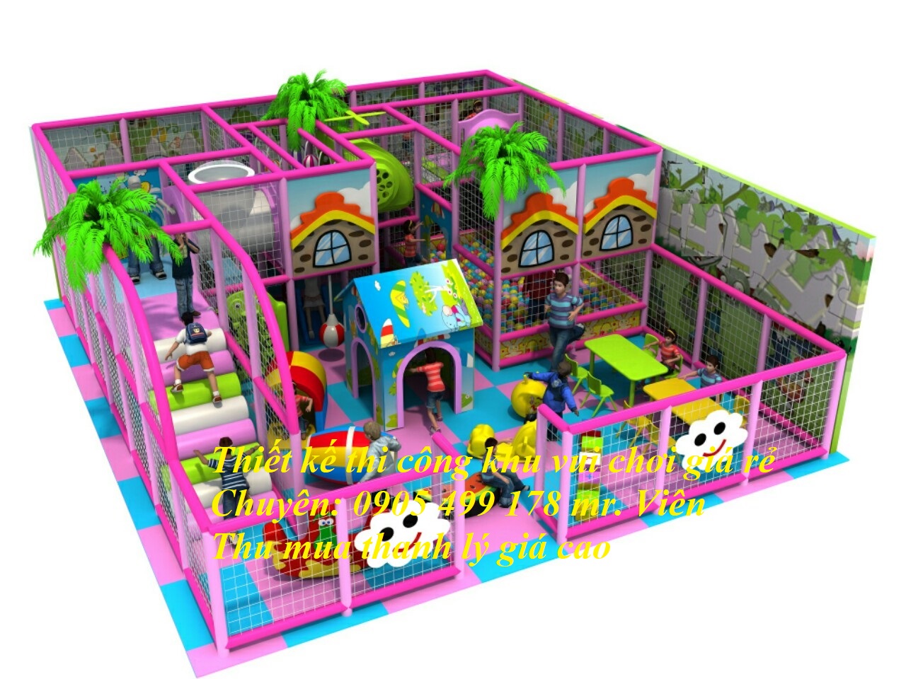 Công Ty Nhận Thi công - Thiết Kế Khu vui chơi Trẻ Em tại Nghệ An