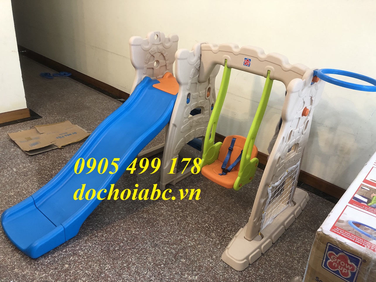 Bộ cầu trượt mini trong nhà cho bé mầm non giá rẻ - chất lượng tại đà nẵng