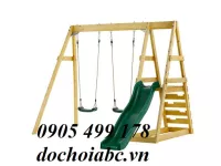 BỘ CẦU TRƯỢT LIÊN HOÀN GỖ NGOÀI TRỜI CHO BÉ TẠI BÌNH ĐỊNH