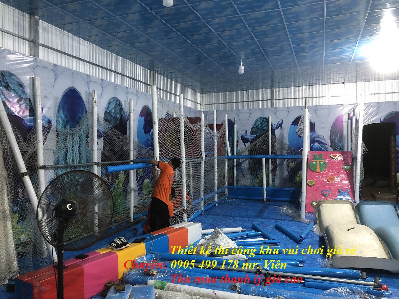 Tiến Hành thi công khu vui chơi trẻ em tại đồng tháp