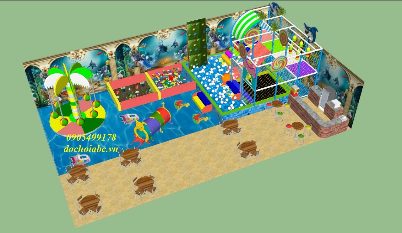Thiết Kế Khu Vui Chơi Liên Hoàn Trong Nhà Chất Lượng Nhất Tại Trà Vinh