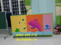 TỦ ĐỰNG CHĂN MÀN CHIẾU MẦM NON ABC-04