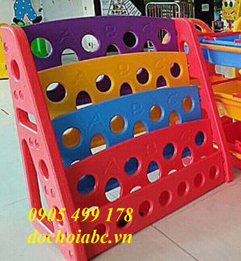 KỆ GIÁ SÁCH CHỮ A BẰNG NHỰA CHO BÉ MẦM NON