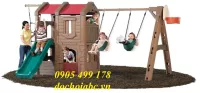 BỘ NHÀ LEO XÍCH ĐU CẦU TRƯỢT NHẬP KHẨU CHO BÉ MẦM NON