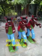 TƯỢNG CHÓ SÓI VƯỜN CỔ TÍCH ABC157 - 007