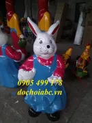 TƯỢNG CON THỎ TRONG VƯỜN CỔ TÍCH ABC157 - 010
