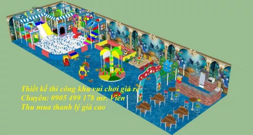 Thiết Kế Khu Vui Chơi Trẻ Em  Kết Hợp Kinh Doanh Quán Ăn
