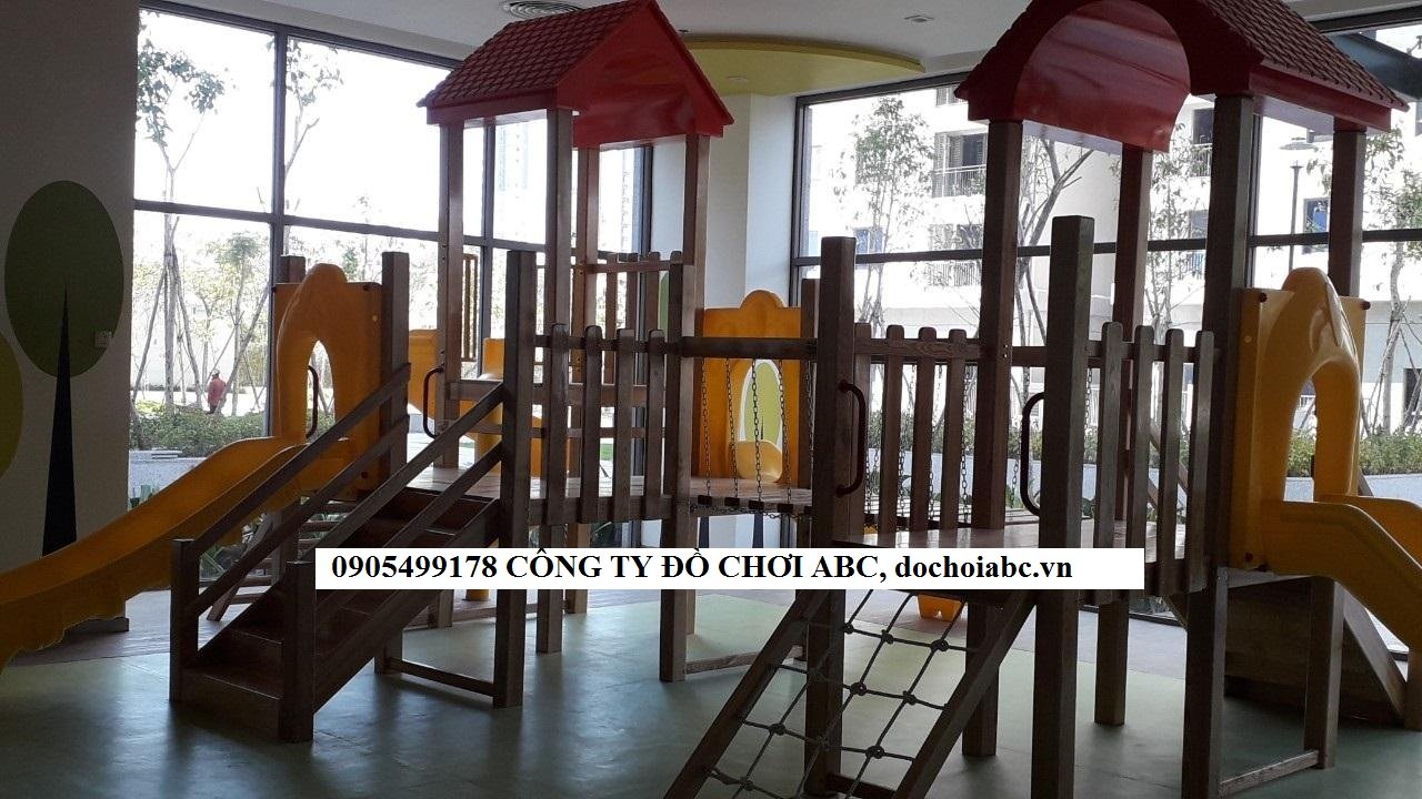 BỘ LIÊN HOÀN CẦU TRƯỢT GỖ CHO BÉ ABC - 002