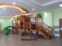 BỘ LIÊN HOÀN CẦU TRƯỢT GỖ CHO BÉ ABC - 005