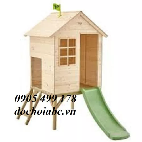 BỘ CẦU TRƯỢT GỖ CHO BÉ MẦM NON ABC - 010