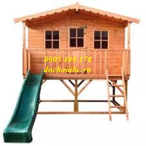 BỘ CẦU TRƯỢT GỖ CHO BÉ MẦM NON ABC - 012