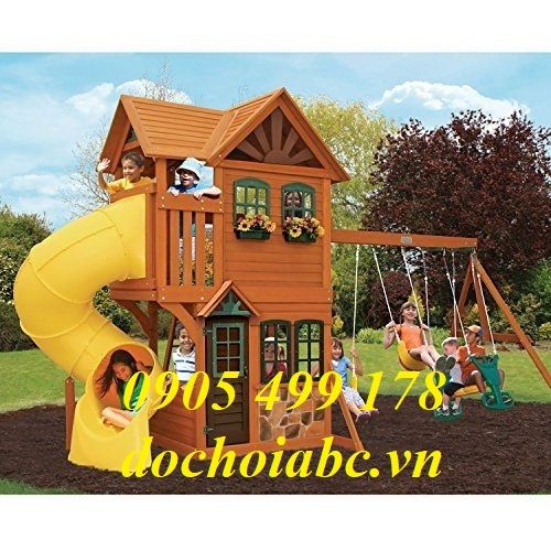 BỘ CẦU TRƯỢT GỖ CHO BÉ MẦM NON ABC - 007