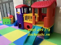 BỘ CẦU TRƯỢT NHÀ 2 KHỐI CHO BÉ MẦM NON CHẤT LƯỢNG NHẤT