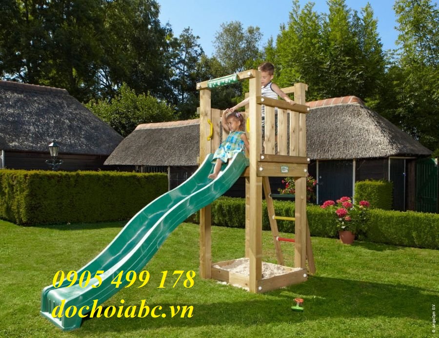 BỘ CẦU TRƯỢT BẰNG GỖ CHO BÉ ABC -015