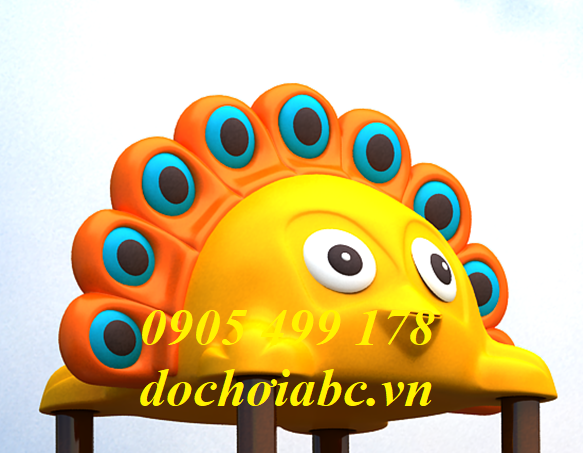 MÁI NHÀ LIÊN HOÀN NGOÀI TRỜI HÌNH CON CÔNG ABC - 004